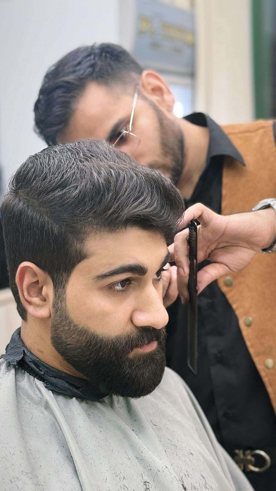 Textured quiff beard by Ibrahim