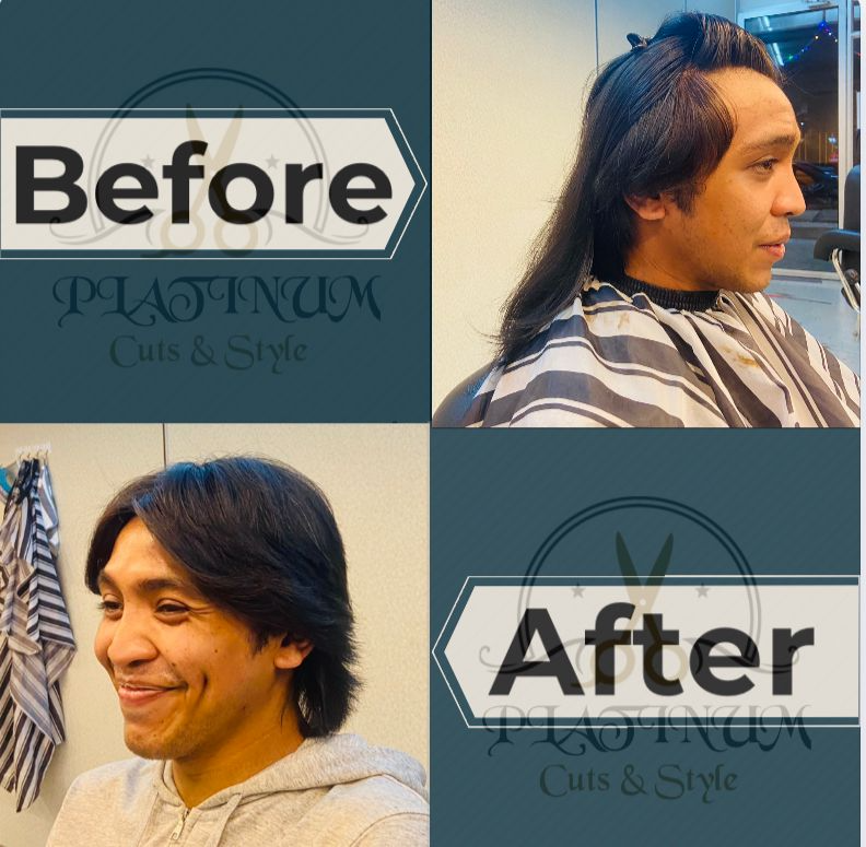 Long hair trim by Navin
