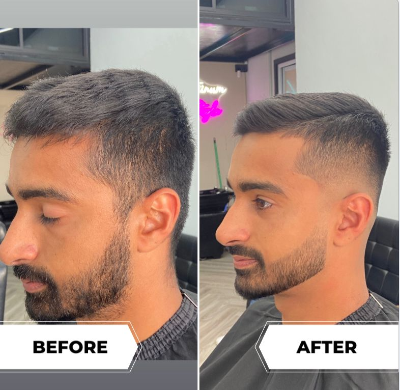 Mid fade beard by Nawaz