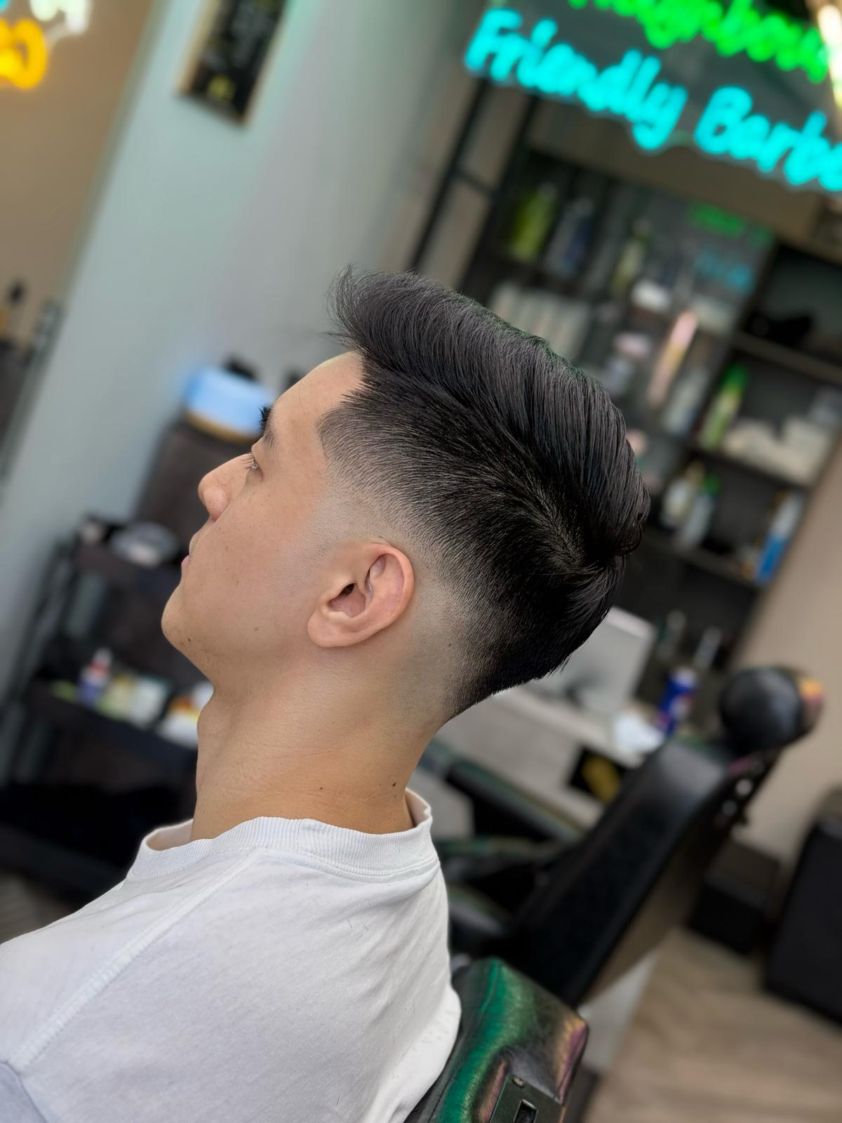 Pompadour skin fade by Prabha