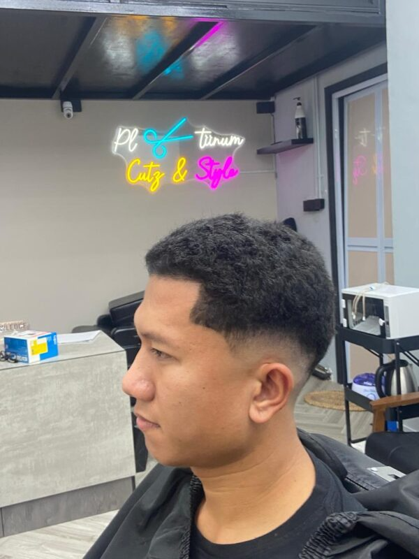 Afro taper fade by Rajesh